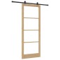 porta scorrevole vidaXL con set hardware 'ORKDAL'Legno Massello e Vetro
