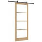 porta scorrevole vidaXL con set hardware 'ORKDAL'Legno Massello e Vetro