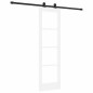 vidaXL Porta Scorrevole con Set di Ferramenta 'ORKDAL'Bianco in Legno Massello e Vetro vidaXL Porta Scorrevole con Set di Ferramenta 'ORKDAL'Bianco in Legno Massello e Vetro