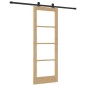 vidaXL Porta Scorrevole con Set di Ferramenta 'ORKDAL'Legno Solido & Vetro vidaXL Porta Scorrevole con Set di Ferramenta 'ORKDAL'Legno Solido & Vetro
