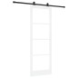 vidaXL Porta Scorrevole con Set di Fissaggi 'ORKDAL'Bianco Legno Massello & Vetro vidaXL Porta Scorrevole con Set di Fissaggi 'ORKDAL'Bianco Legno Massello & Vetro
