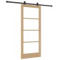vidaXL Porta Scorrevole con Kit Ferramenta 'ORKDAL'in Legno Solido e Vetro vidaXL Porta Scorrevole con Kit Ferramenta 'ORKDAL'in Legno Solido e Vetro