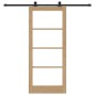vidaXL Porta Scorrevole con Kit Ferramenta 'ORKDAL'in Legno Solido e Vetro vidaXL Porta Scorrevole con Kit Ferramenta 'ORKDAL'in Legno Solido e Vetro