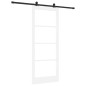 vidaXL Porta Scorrevole 'ORKDAL'Legno Massello Bianco e Vetro vidaXL Porta Scorrevole 'ORKDAL'Legno Massello Bianco e Vetro
