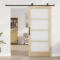 porta scorrevole vidaXL con set hardware 'ORKDAL'in legno massello e vetro porta scorrevole vidaXL con set hardware 'ORKDAL'in legno massello e vetro