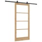 porta scorrevole vidaXL con set hardware 'ORKDAL'in legno massello e vetro porta scorrevole vidaXL con set hardware 'ORKDAL'in legno massello e vetro