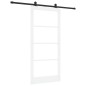 Porta Scorrevole vidaXL con Set di Ferramenta 'ORKDAL'Legno Solido Bianco & Vetro Porta Scorrevole vidaXL con Set di Ferramenta 'ORKDAL'Legno Solido Bianco & Vetro