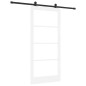 Porta Scorrevole vidaXL con Set di Ferramenta 'ORKDAL'Legno Solido Bianco & Vetro Porta Scorrevole vidaXL con Set di Ferramenta 'ORKDAL'Legno Solido Bianco & Vetro