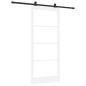 vidaXL Porta Scorrevole con Set di Accessori 'ORKDAL'Legno Massello Bianco & Vetro vidaXL Porta Scorrevole con Set di Accessori 'ORKDAL'Legno Massello Bianco & Vetro