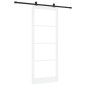 Porta Scorrevole vidaXL con Set Hardware 'ORKDAL'Bianca in Legno Massello e Vetro Porta Scorrevole vidaXL con Set Hardware 'ORKDAL'Bianca in Legno Massello e Vetro
