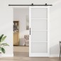 Porta Scorrevole vidaXL con Set Hardware 'ORKDAL'Bianca in Legno Massello e Vetro Porta Scorrevole vidaXL con Set Hardware 'ORKDAL'Bianca in Legno Massello e Vetro