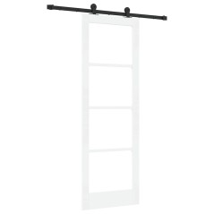 Porta Scorrevole vidaXL con Set di Maniglie "ORKDAL" Bianco 73.5x211 cm