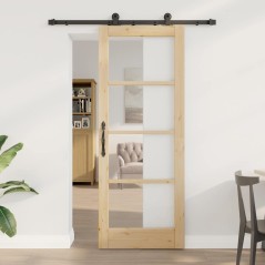 vidaXL Porta Scorrevole con Set di Accessori "ORKDAL" 78x202 cm