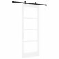 Porta Scorrevole vidaXL con Set Hardware "ORKDAL" Bianca 78x202 cm