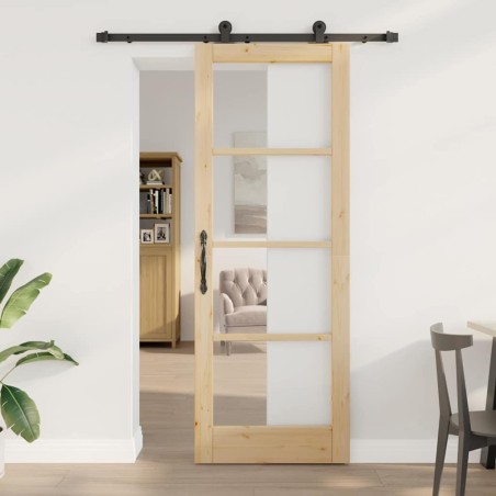 Porta Scorrevole vidaXL con Set di Accessori 'ORKDAL'78x211 cm