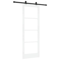 Porta scorrevole vidaXL con set di ferramenta 'ORKDAL'Bianca 78x211 cm