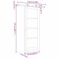 Porta scorrevole vidaXL con set di ferramenta 'ORKDAL'Bianca 78x211 cm Porta scorrevole vidaXL con set di ferramenta 'ORKDAL'Bianca 78x211 cm