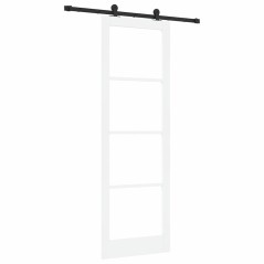 porta scorrevole vidaXL con set di accessori 'ORKDAL'Bianca 78x232 cm