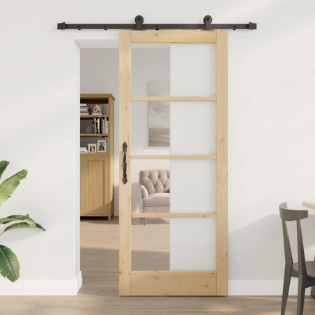 Porta scorrevole vidaXL con set hardware "ORKDAL" 83x202 cm