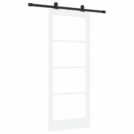 Porta scorrevole vidaXL con set di accessori 'ORKDAL'Bianca 83x202 cm
