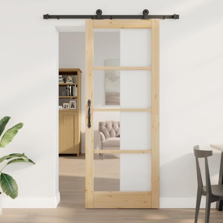 porta scorrevole vidaXL con accessori 'ORKDAL'83x211 cm