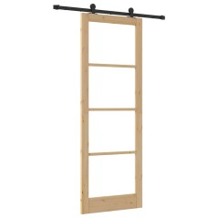 porta scorrevole vidaXL con set hardware 'ORKDAL'83x232 cm