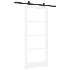 vidaXL Porta scorrevole con set di accessori 'ORKDAL'bianca 86x198,5 cm