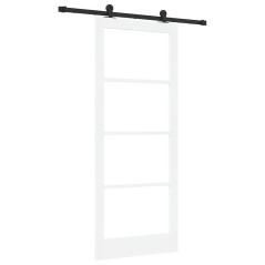 Porta Scorrevole vidaXL con Set di Accessori "ORKDAL" Bianca 86x211 cm