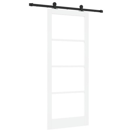 Porta Scorrevole vidaXL con Set di Accessori "ORKDAL" Bianca 86x211 cm