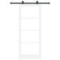 Porta Scorrevole vidaXL con Set di Accessori "ORKDAL" Bianca 86x211 cm Porta Scorrevole vidaXL con Set di Accessori "ORKDAL" Bianca 86x211 cm