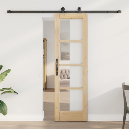 vidaXL Porta scorrevole con set hardware "ORKDAL" 61x198.5 cm