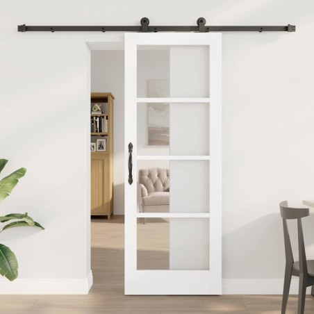 Porta Scorrevole vidaXL con Set di Ferramenta "ORKDAL" Bianca 73.5x198.5 cm