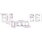 Set di Mobili Porta TV 6 pz Rovere Fumo in Legno Multistrato Set di Mobili Porta TV 6 pz Rovere Fumo in Legno Multistrato