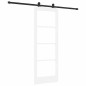 Porta Scorrevole vidaXL con Set di Ferramenta "ORKDAL" Bianca 73.5x198.5 cm