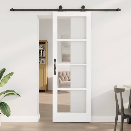 porta scorrevole vidaXL con set di ferramenta "ORKDAL" bianca 73.5x211 cm