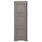 Armadietto in Plastica 40x43x125 cm Effetto Legno Grigio Armadietto in Plastica 40x43x125 cm Effetto Legno Grigio