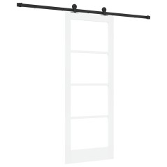 vidaXL Porta scorrevole con set di accessori 'ORKDAL'bianca 78x202 cm