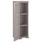 Armadietto in Plastica 40x43x125 cm Effetto Legno Grigio Armadietto in Plastica 40x43x125 cm Effetto Legno Grigio