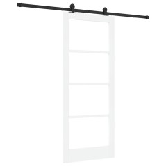 porta scorrevole vidaXL con set di accessori 'ORKDAL'Bianca 83x202 cm