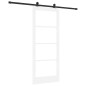 porta scorrevole vidaXL con set di accessori 'ORKDAL'Bianca 83x202 cm porta scorrevole vidaXL con set di accessori 'ORKDAL'Bianca 83x202 cm
