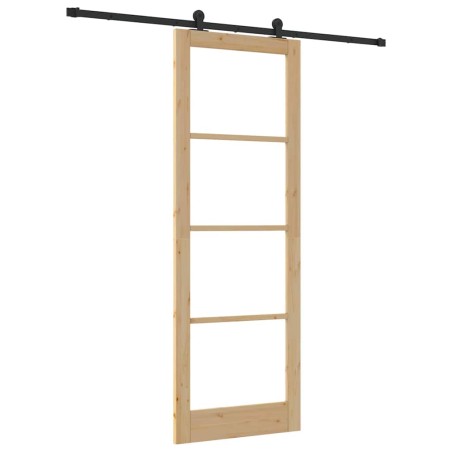Porta Scorrevole vidaXL con Set di Ferramenta 'ORKDAL'83x232 cm