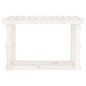 Portalegna Bianco 108x64,5x77 cm in Legno Massello di Pino Portalegna Bianco 108x64,5x77 cm in Legno Massello di Pino
