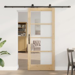 porta scorrevole vidaXL con set ferramenta 'ORKDAL'86x198.5 cm