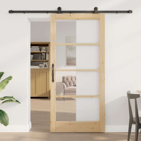Porta Scorrevole vidaXL con Set di Hardware 'ORKDAL'93x202 cm