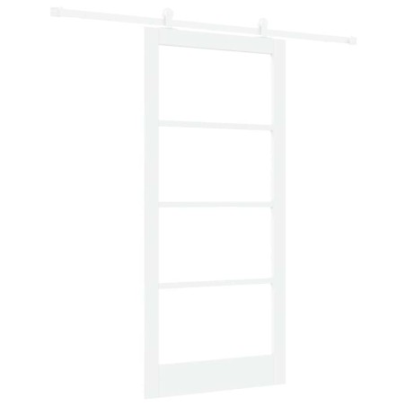 Porta scorrevole vidaXL con set hardware 'ORKDAL'Bianco 93x202 cm