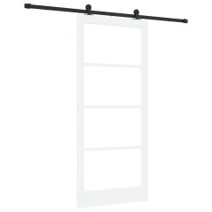 porta scorrevole vidaXL con set di accessori "ORKDAL" bianca 93x211 cm