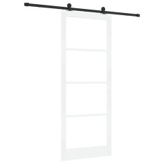 porta scorrevole vidaXL con kit di hardware 'ORKDAL'Bianco 93x232 cm