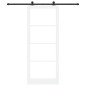 porta scorrevole vidaXL con kit di hardware 'ORKDAL'Bianco 93x232 cm