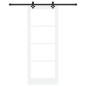 Set di Porte Scorrevoli vidaXL con Set Hardware "ORKDAL" Bianco in Legno Massello e Vetro Set di Porte Scorrevoli vidaXL con Set Hardware "ORKDAL" Bianco in Legno Massello e Vetro