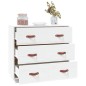 Credenza Bianca 80x40x75 cm in Legno Massello di Pino Credenza Bianca 80x40x75 cm in Legno Massello di Pino